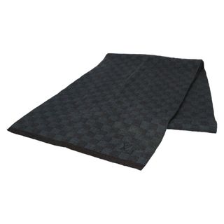 ルイヴィトン(LOUIS VUITTON)のLOUIS VUITTON ルイヴィトン エシャルプ プティ ダミエ マフラー ブラック M70030(マフラー)