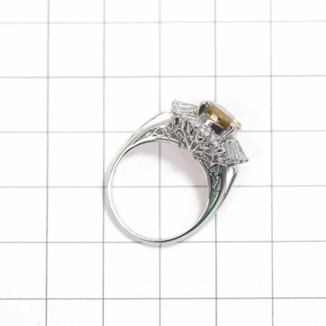  Pt900 クリソベリル ダイヤモンド リング 3.25ct D0.82ct レディースのアクセサリー(リング(指輪))の商品写真