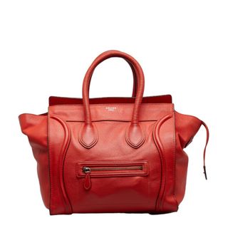 セリーヌ(celine)のセリーヌ ラゲージ ミニショッパー ハンドバッグ 165213 レザー レディース CELINE 【219-26006】(ハンドバッグ)