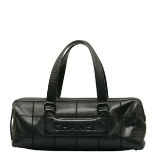 シャネル(CHANEL)のシャネル チョコバー ロゴ ミニボストンバッグ ハンドバッグ キャビアスキン レディース CHANEL 【222-37050】(ボストンバッグ)