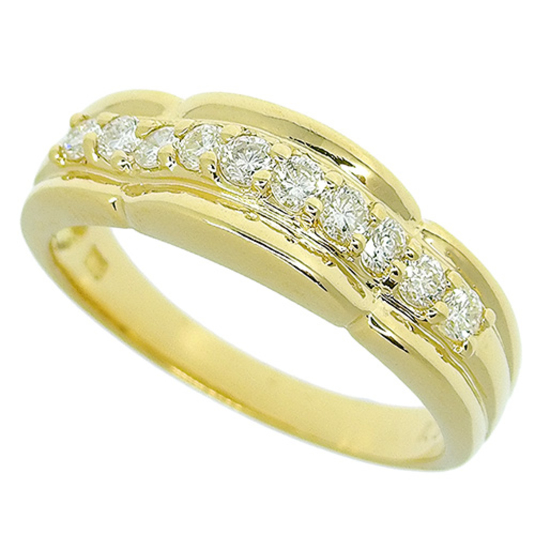 ダイヤモンド リング リング・指輪 アクセサリー ジュエリー K18 イエローゴールド YG ゴールド金 レディース 12(52)号 40802086840【中古】【アラモード】 レディースのアクセサリー(リング(指輪))の商品写真