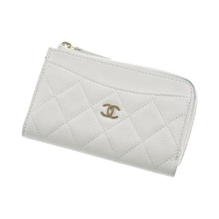 CHANEL - CHANEL シャネル 財布・コインケース - 白 【古着】【中古】