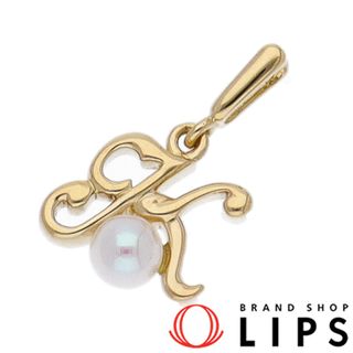 ミキモト(MIKIMOTO)のミキモト イニシャルパールトップ  P:約3.6mm(ヘッド(約cm):縦0.9×横0.9×奥行0.3) K18YG 仕上げ済 美品【中古】(その他)