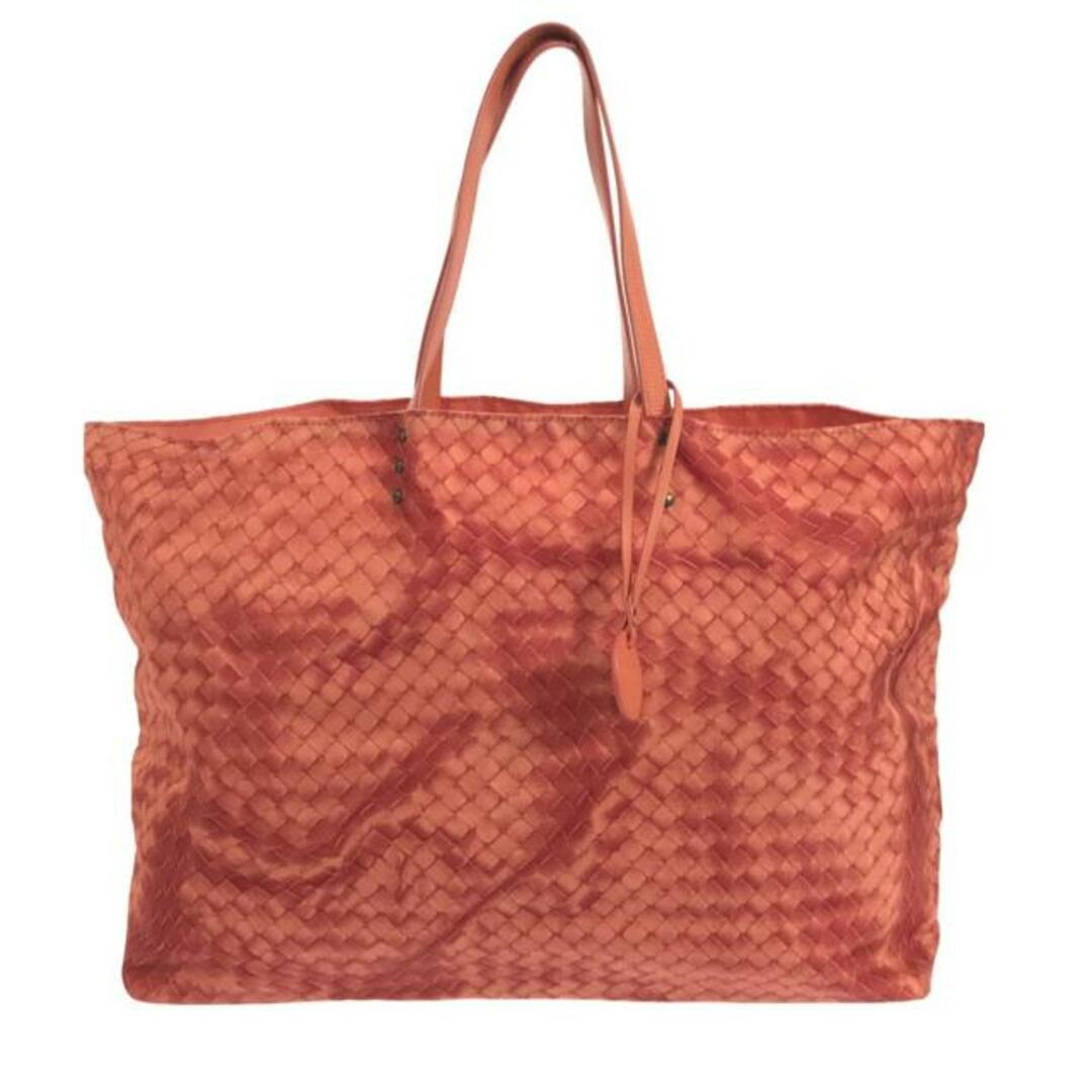 Bottega Veneta(ボッテガヴェネタ)のBOTTEGA VENETA(ボッテガヴェネタ) トートバッグ イントレッチオリュージョン 299876 オレンジ ナイロン×レザー レディースのバッグ(トートバッグ)の商品写真