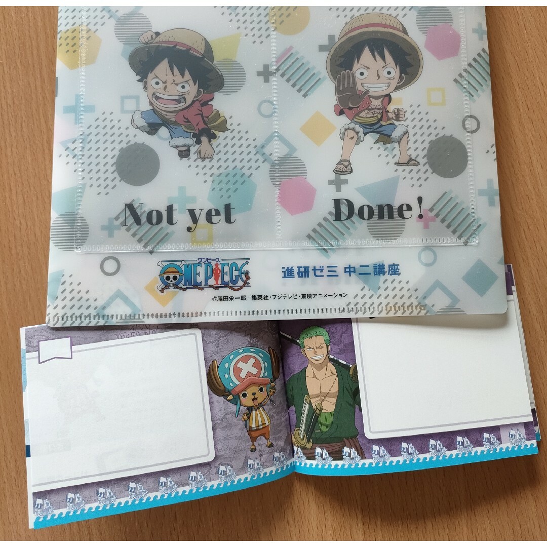 ONE PIECE(ワンピース)のワンピース クリアファイル 暗記カード エンタメ/ホビーのアニメグッズ(クリアファイル)の商品写真