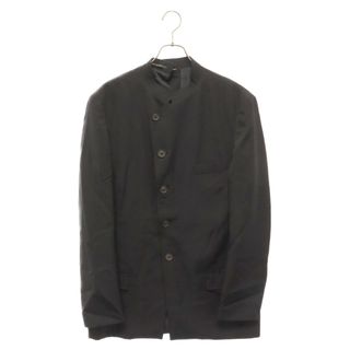 Yohji Yamamoto POUR HOMME ヨウジヤマモト プールオム 19AW シワギャバジン スタンドカラー ウールジャケット HC-J63-100 ブラック