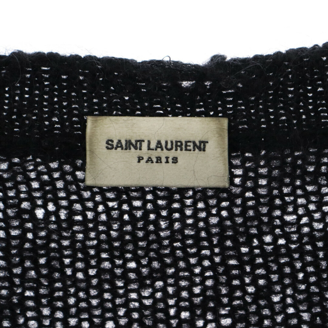 Saint Laurent(サンローラン)のSAINT LAURENT PARIS サンローランパリ 22AW MOHAIR PLAYBOY Knit プレイボーイ モヘヤ モヘア ニット セーター ブラック 713263 Y75SA メンズのトップス(ニット/セーター)の商品写真