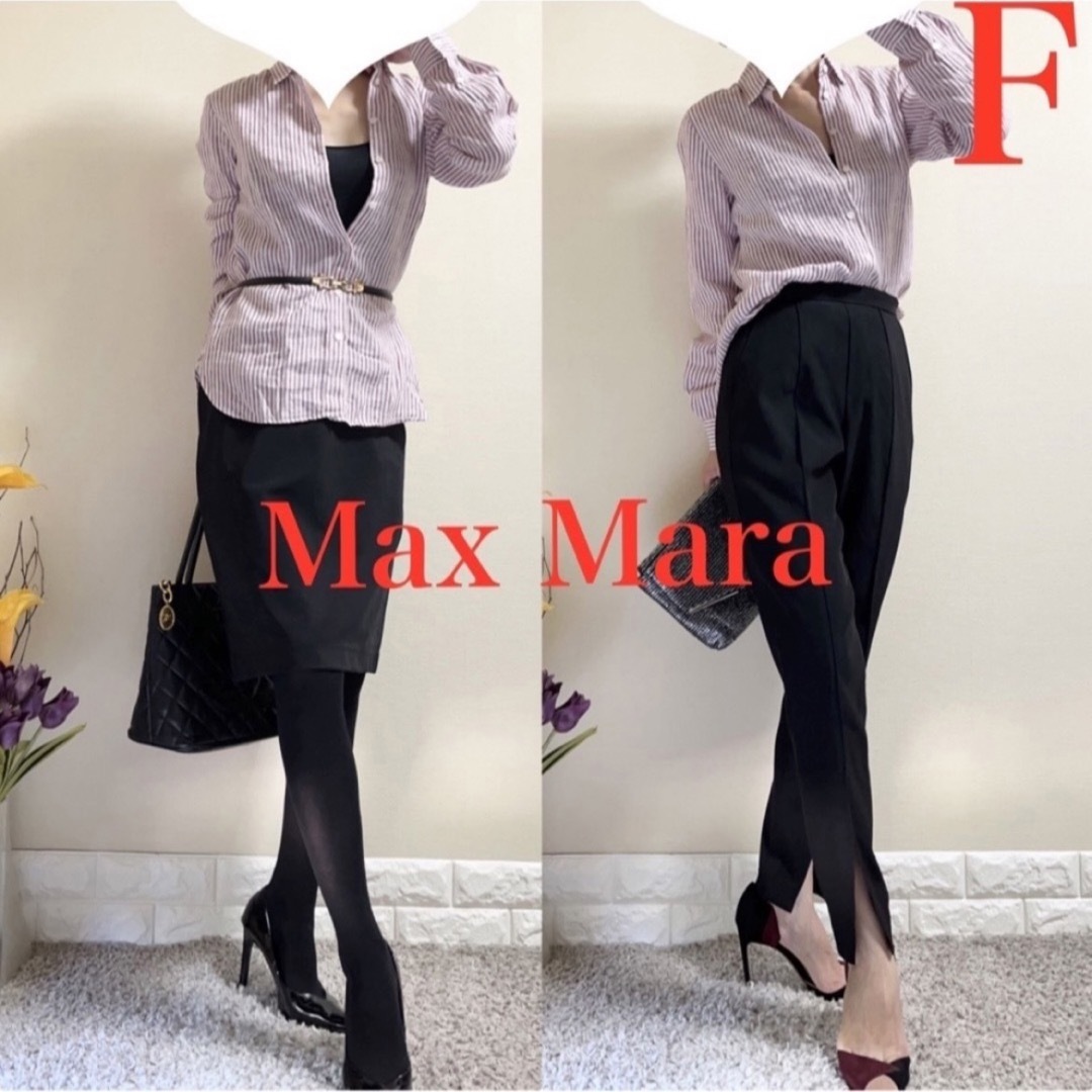 Max Mara(マックスマーラ)のマックスマーラ　Max Mara ヴィンテージリネン　100% シャツ 麻　F レディースのトップス(シャツ/ブラウス(長袖/七分))の商品写真