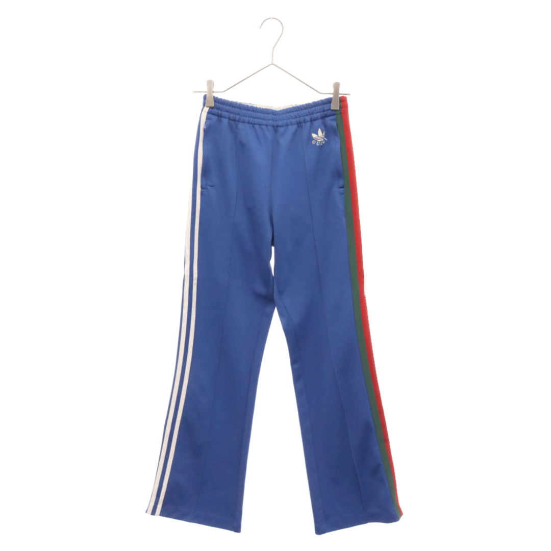 Gucci(グッチ)のGUCCI グッチ ×adidas Flared Track Bottoms Cobalt Blue×アディダス サイドライン フレアトラックパンツ ブルー 696270 XJEGU メンズのパンツ(その他)の商品写真