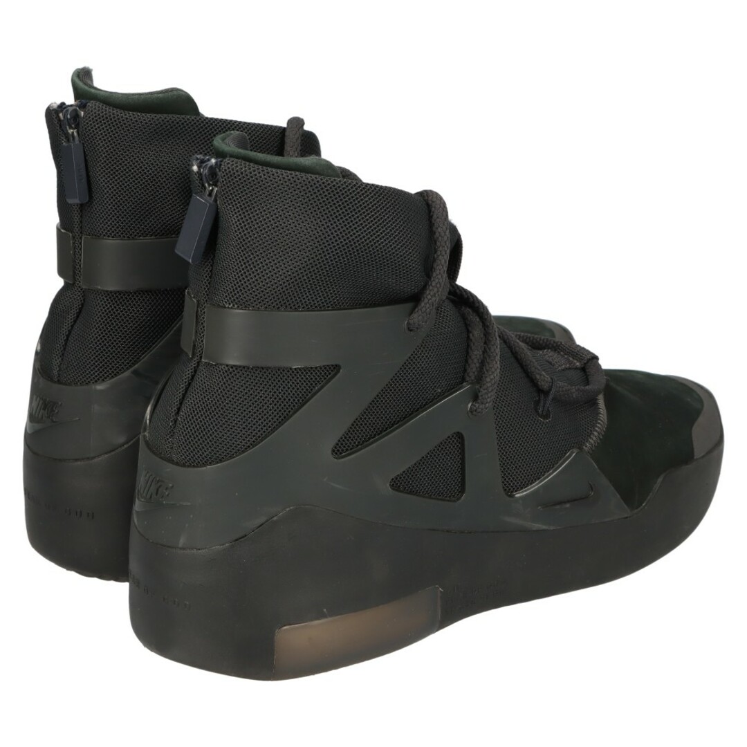 NIKE(ナイキ)のNIKE ナイキ ×FEAR OF GOD AIR FEAR OF GOD 1TRIPLE BLACK AR4237-005 エアフィアオブゴッド1 トリプルブラック ハイカットスニーカー ブラック US8/26.0cm メンズの靴/シューズ(スニーカー)の商品写真