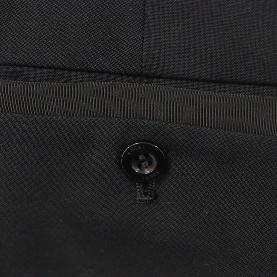 sacai(サカイ)のSacai サカイ 23SS Suiting Pants サイドライン テーパードスラックスパンツ ブラック 23-06451 メンズのパンツ(その他)の商品写真