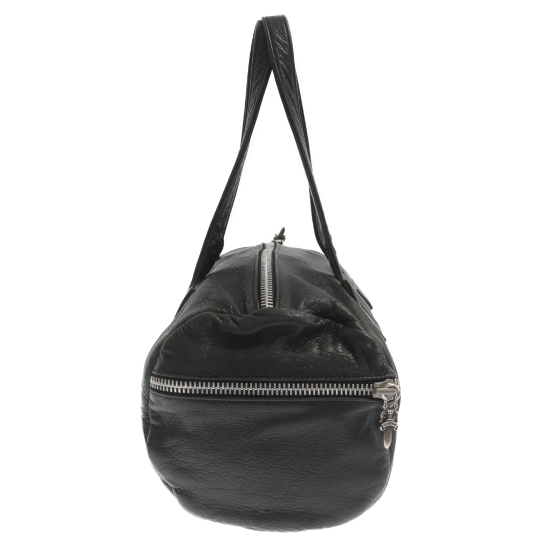 Chrome Hearts(クロムハーツ)のCHROME HEARTS クロムハーツ DUFFLE TINY/タイニーダッフル ダガージップレザーボストンバッグ ブラック メンズのバッグ(ボストンバッグ)の商品写真