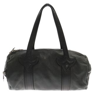 クロムハーツ(Chrome Hearts)のCHROME HEARTS クロムハーツ DUFFLE TINY/タイニーダッフル ダガージップレザーボストンバッグ ブラック(ボストンバッグ)