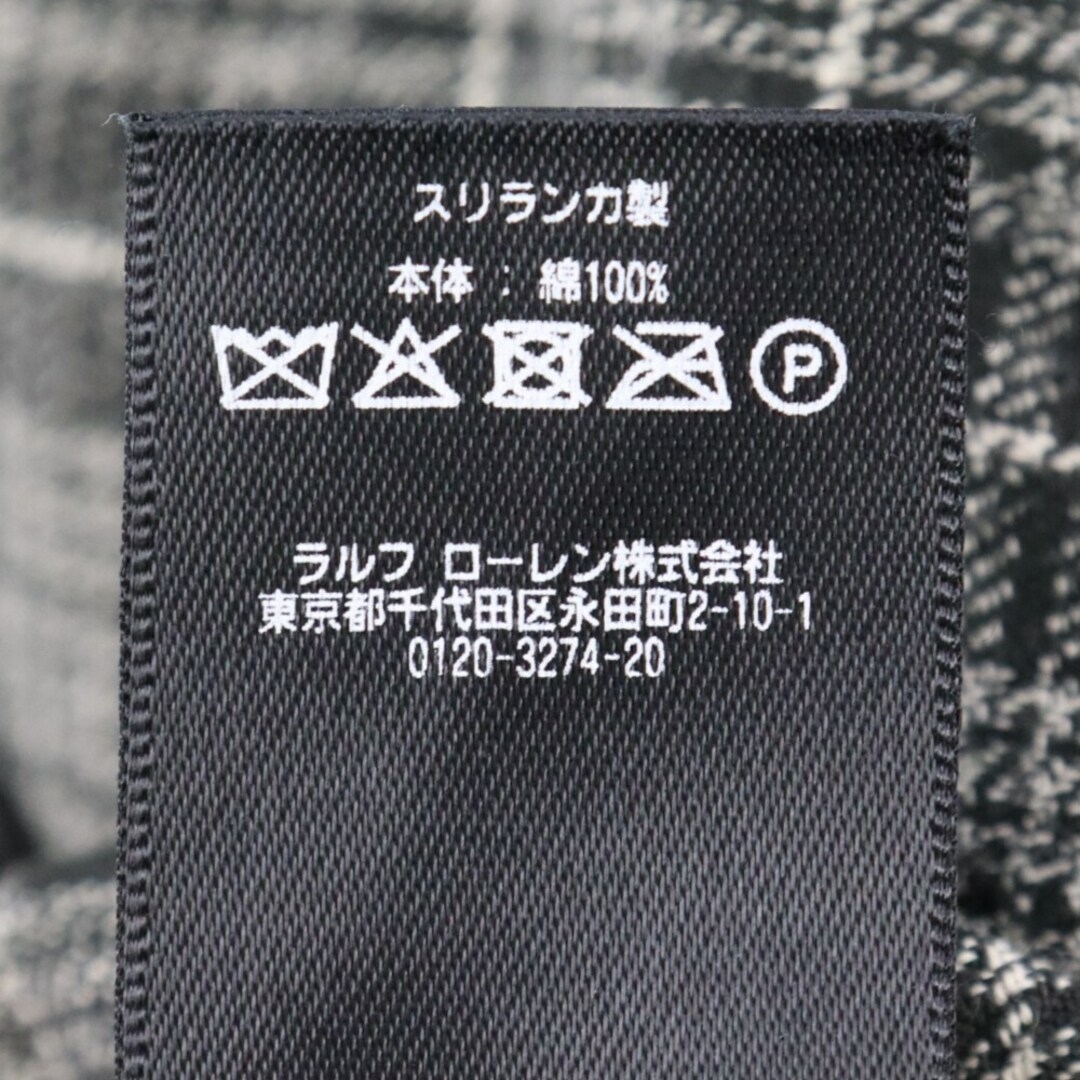 RRL(ダブルアールエル)のRRL ダブルアールエル バッファローチェック ウエスタン ロングスリーブ長袖シャツ グレー メンズのトップス(シャツ)の商品写真