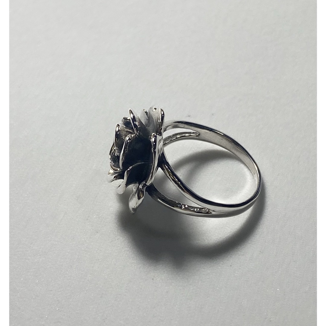 シルバー925リング銀指輪シンプル silver925flower　19号ノo9 メンズのアクセサリー(リング(指輪))の商品写真