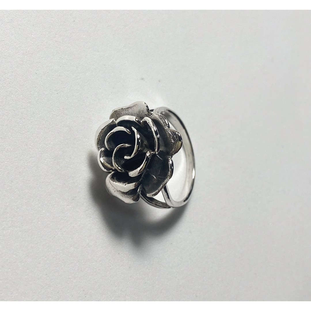 シルバー925リング銀指輪シンプル silver925flower　19号ノo9 メンズのアクセサリー(リング(指輪))の商品写真