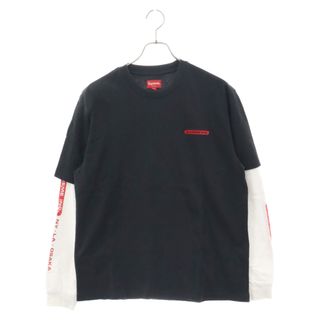 シュプリーム(Supreme)のSUPREME シュプリーム 21SS Paneled L/S Top パネル ロングスリーブ 長袖Tシャツ ブラック/ホワイト(Tシャツ/カットソー(七分/長袖))