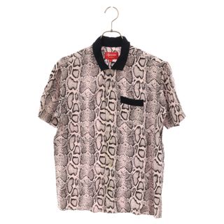 シュプリーム(Supreme)のSUPREME シュプリーム 12SS Snakeskin Shirt スネークスキン レーヨン 半袖シャツ ピンク(シャツ)