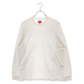 シュプリーム(Supreme)のSUPREME シュプリーム 20SS Overdyed L/S Top バックロゴ刺繍 ロングスリーブ Tシャツ ホワイト(Tシャツ/カットソー(七分/長袖))