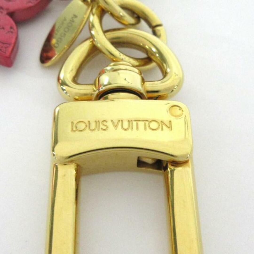 LOUIS VUITTON(ルイヴィトン)のLOUIS VUITTON(ルイヴィトン) キーホルダー(チャーム) ポルトクレ LVナノグラム M00560 ゴールド×ピンク×ブルー 金属素材 レディースのファッション小物(キーホルダー)の商品写真