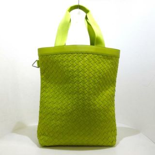 ボッテガヴェネタ(Bottega Veneta)のBOTTEGA VENETA(ボッテガヴェネタ) トートバッグ イントレチャート A2096162 イエローグリーン 2022-23 AW(秋冬) レザー(トートバッグ)