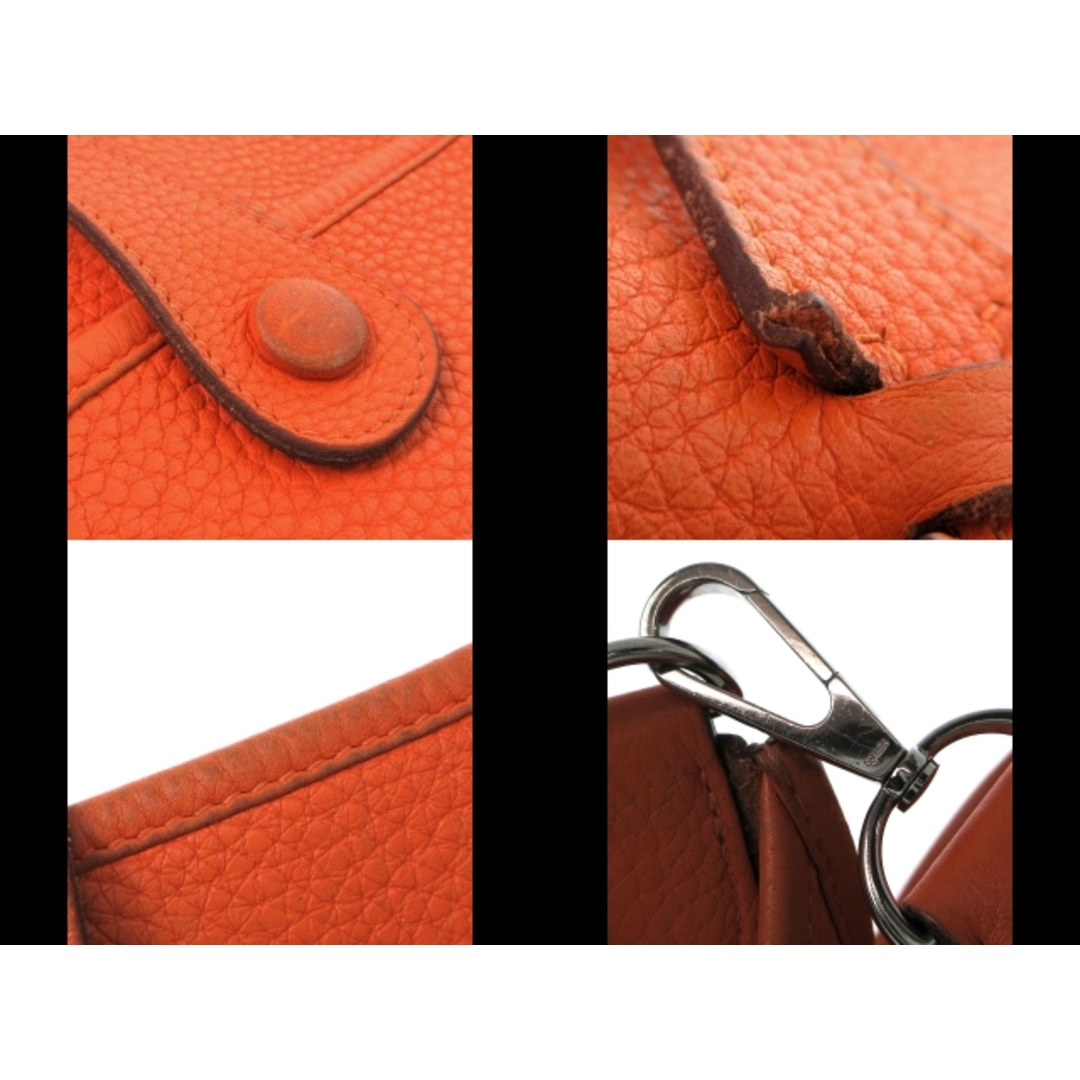Hermes(エルメス)のHERMES(エルメス) ショルダーバッグ エブリントロワPM オレンジ シルバー金具 トリヨンクレマンス レディースのバッグ(ショルダーバッグ)の商品写真