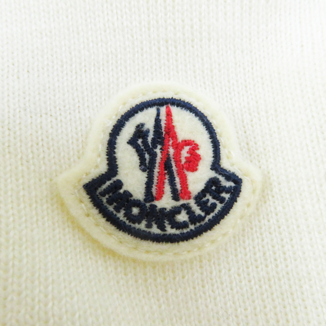 MONCLER(モンクレール)の極美品◎MONCLER モンクレール 20年製 CARDIGAN ワッペン付き ダウン切替 ジップアップ ニットジャケット／ダウンジャケット ホワイト XS 正規品 レディース レディースのジャケット/アウター(ダウンジャケット)の商品写真