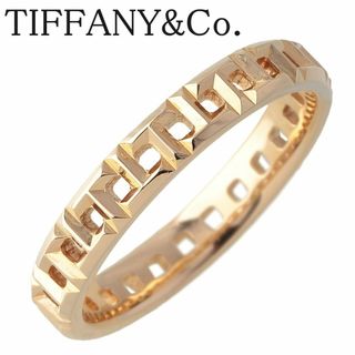 ティファニー T トゥルー リング ナロー 15号 AU750YG 幅3.4mm 新品仕上げ済 TIFFANY【16389】