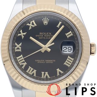 ロレックス(ROLEX)のロレックス デイトジャスト 41 メンズ時計 Datejust 41 116333(ﾗﾝﾀﾞﾑ) 箱 保証書 K18YG/SS メンズ時計 ブラック 仕上げ済 美品 【中古】(その他)