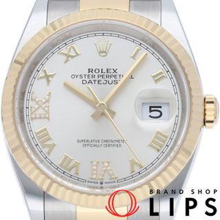 ロレックス(ROLEX)のロレックス デイトジャスト 36 メンズ時計 VI・IXダイヤ Datejust 36 126233(ﾗﾝﾀﾞﾑ) 箱 保証書 K18YG/SS メンズ時計 シルバー 美品 【未使用】(その他)