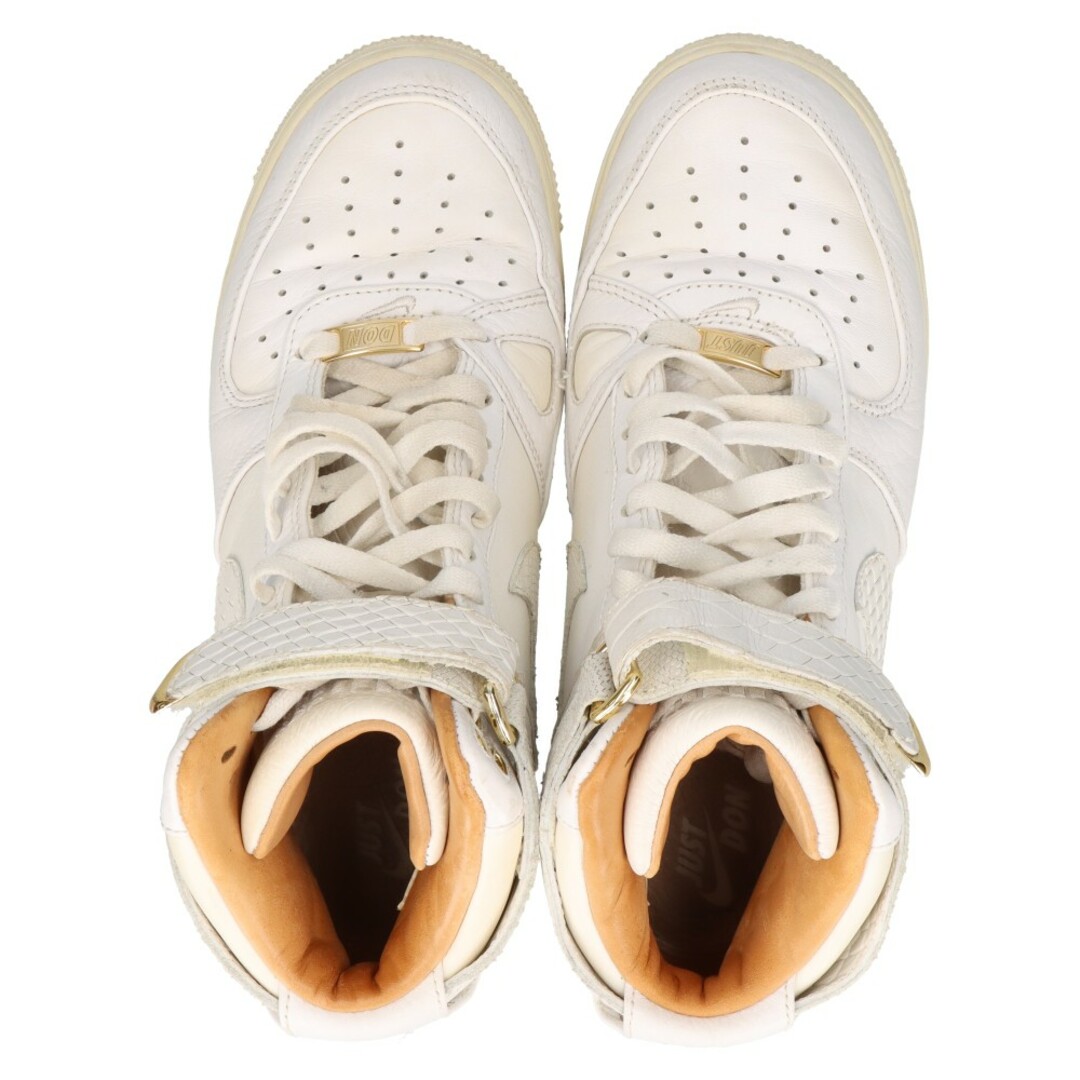 NIKE(ナイキ)のNIKE ナイキ AIR FORCE1 HI JUST DON エアフォースワン ジャスト ドン ハイカットスニーカー ホワイト US8.5/26.5cm AO1074-100 メンズの靴/シューズ(スニーカー)の商品写真