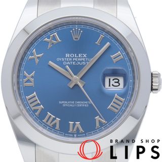 ロレックス(ROLEX)のロレックス デイトジャスト 41 メンズ時計 オイスター Datejust 41 126300(ランダム) 箱 保証書 SS メンズ時計 ブルー 美品 【未使用】(その他)