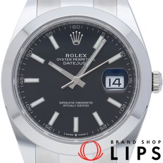 ロレックス(ROLEX)のロレックス デイトジャスト 41 メンズ時計 オイスター Datejust 41 126300(ﾗﾝﾀﾞﾑ) 箱 保証書 SS メンズ時計 ブラック 美品 【未使用】(その他)