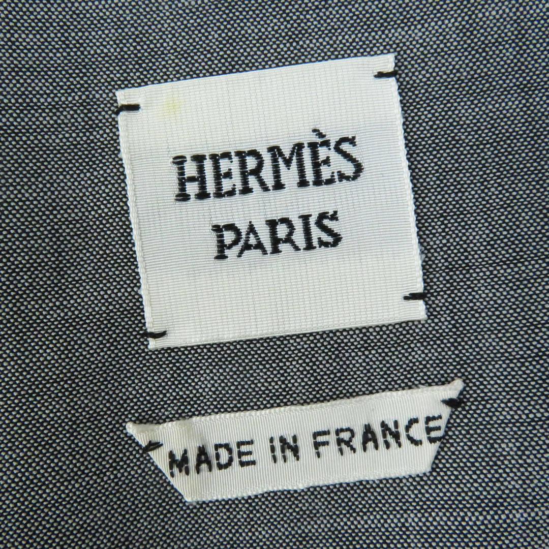 Hermes(エルメス)の未使用品◎HERMES エルメス ウール シルク混 ハイウエスト ひざ丈 タイトスカート グレー 34 フランス製 正規品 レディース レディースのスカート(ひざ丈スカート)の商品写真