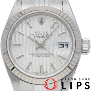 ロレックス(ROLEX)のロレックス デイトジャスト レディース時計 タペストリー Datejust Ladies 79174(Y) 箱 保証書 K18WG/SS レディース時計 シルバー 仕上げ済 2002年 美品 【中古】(腕時計)