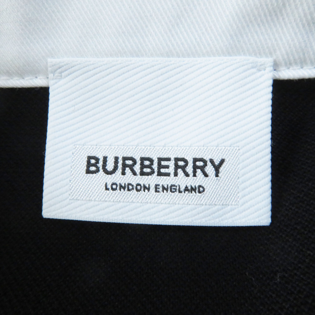 BURBERRY(バーバリー)の未使用品◎BURBERRY バーバリー 4566942 星／スターデザイン 長袖 ポロシャツ風 ワンピース ブラック ホワイト XS イタリア製 正規品 レディース レディースのワンピース(ミニワンピース)の商品写真