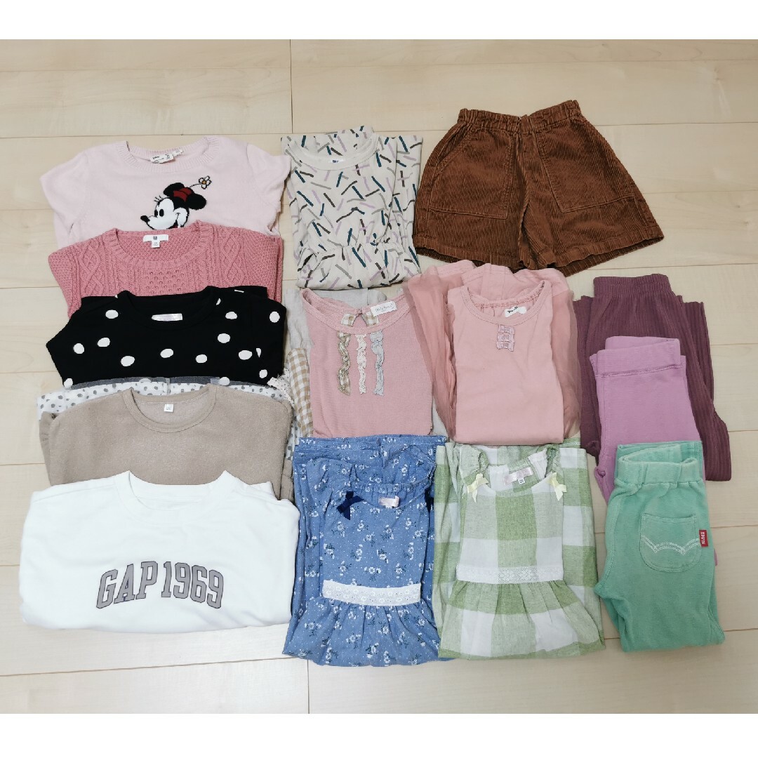 GAP Kids(ギャップキッズ)のキッズ　子供服　120cm　14点セット　まとめ売り キッズ/ベビー/マタニティのキッズ服女の子用(90cm~)(Tシャツ/カットソー)の商品写真