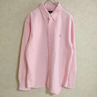 ラルフローレン(Ralph Lauren)のRALPH LAUREN ボタンダウンオックスフォードシャツ サイズL 長袖シャツ ピンク メンズ ラルフローレン【中古】4-0315M△(シャツ)