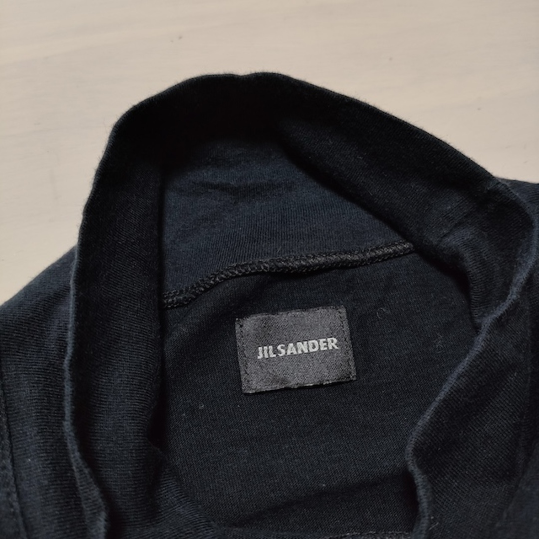 Jil Sander(ジルサンダー)のJIL SANDER ジルサンダージャパン タートルネック コットン 長袖Ｔシャツ カットソー ロンＴ ネイビー メンズ ジルサンダー【中古】4-0315M△ メンズのトップス(Tシャツ/カットソー(七分/長袖))の商品写真