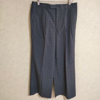 ラッドミュージシャン(LAD MUSICIAN)のLAD MUSICIAN 2TUCK WIDE FLARE SLACKS 定価33000円 サイズ46 パンツ ブルーグレー メンズ ラッドミュージシャン【中古】4-0315M△(その他)