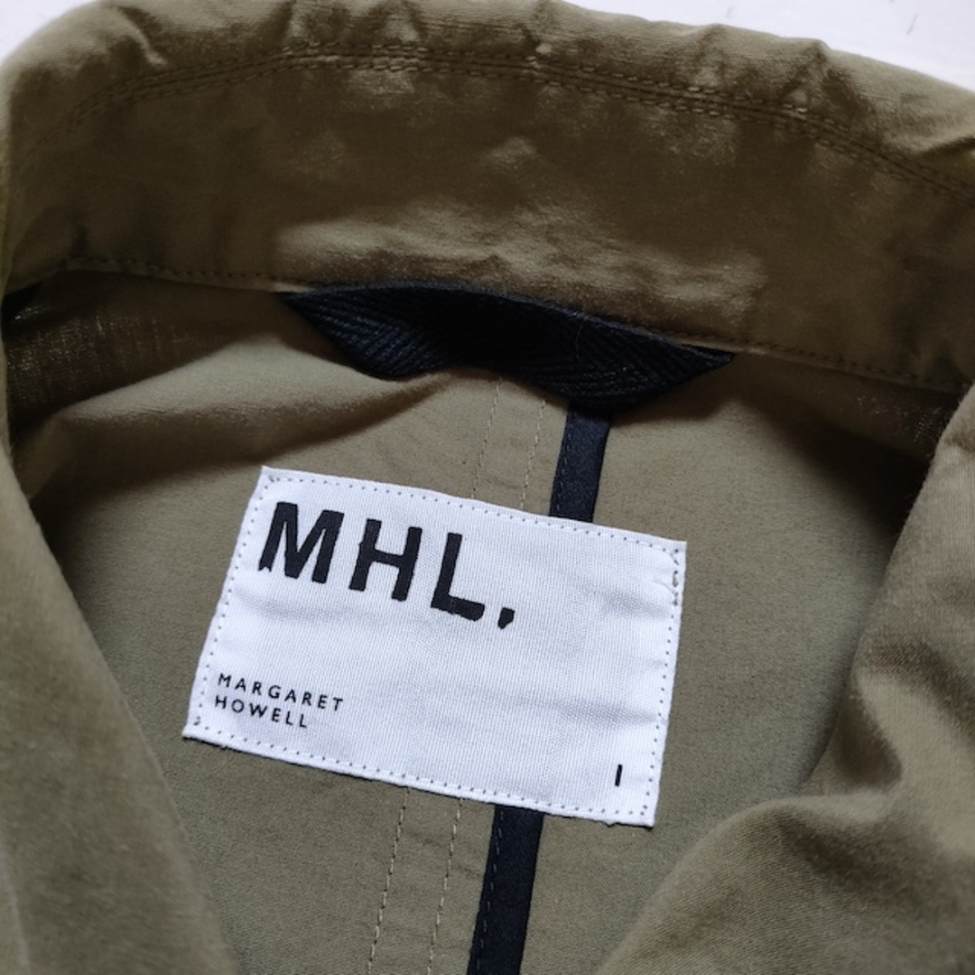 MHL.(エムエイチエル)のMHL. 595-8210500 サイズ1 コットン ステンカラーコート 2018 カーキ レディース エムエイチエル【中古】4-0315M△ レディースのジャケット/アウター(トレンチコート)の商品写真