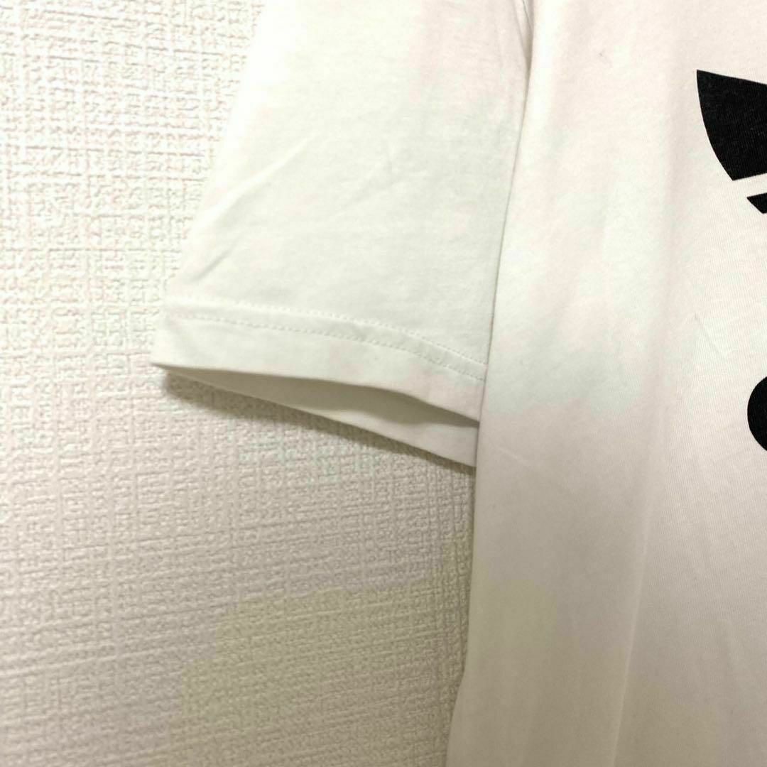 adidas(アディダス)のTシャツ 半袖 アディダス センターロゴ トレフォイル XS 白 綿 メンズのトップス(Tシャツ/カットソー(半袖/袖なし))の商品写真