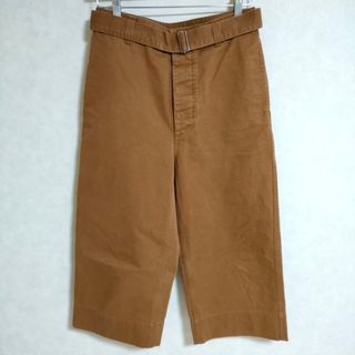 エムエイチエル(MHL.)のMHL. 595-1143500 WASHED COTTON DRILL クロップド トラウザー サイズ1 チノパンツ 2020 ブラウン レディース エムエイチエル【中古】4-0315G△(チノパン)