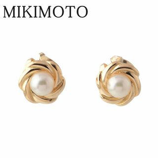 MIKIMOTO - ミキモト ベビーパール ピアス アコヤパール4.0mm K18YG 新品仕上げ済 MIKIMOTO【16514】