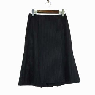 Jil Sander - ジルサンダー スカート マーメイド バッグフリル タック XS 32 紺 正規品