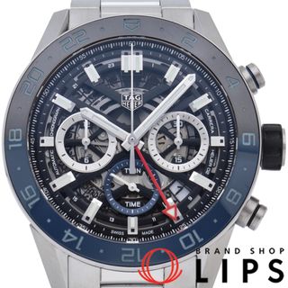 タグホイヤー(TAG Heuer)のタグ・ホイヤー カレラ キャリバー ホイヤー 02 クロノグラフ GMT Carrera Calibre Heuer02 Chronograph GMT CBG2A1Z.BA0658 SS メンズ時計 透明 仕上げ済 美品 【中古】(その他)