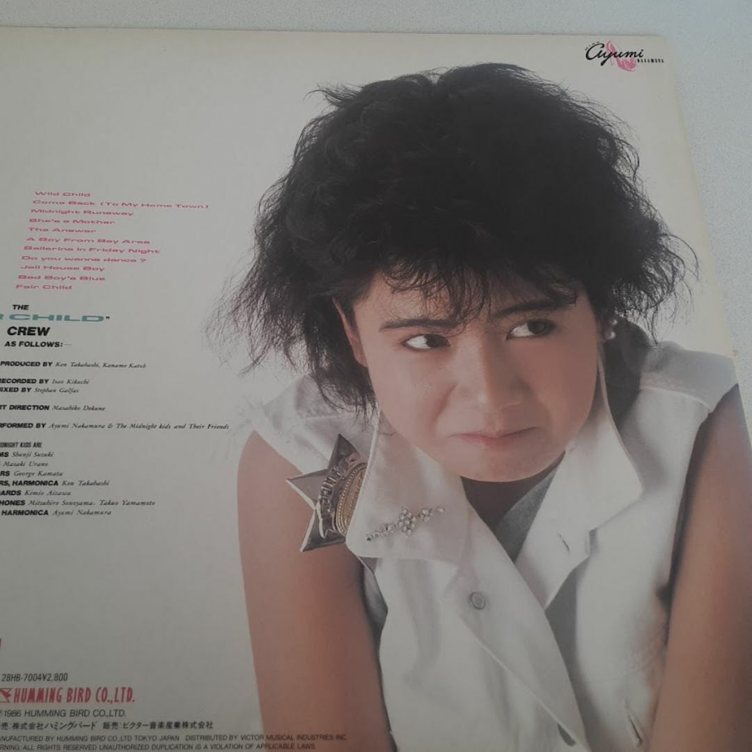 中村あゆみ　FAICHILD　LPレコード エンタメ/ホビーのCD(ポップス/ロック(邦楽))の商品写真