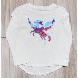 ギャップキッズ(GAP Kids)の【最低価格】GAP ギャップ スパンコールユニコーン トップス 110cm(Tシャツ/カットソー)