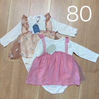 女の子　80 ロンパース　ワンピース