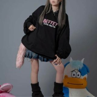 【新品未使用】 BEFTEY だるだるパーカー ブラック(ブルゾン)